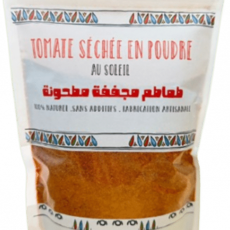 Tomate séchée en poudre artisanale – 100 % naturelle et sans additifs | Seniatna