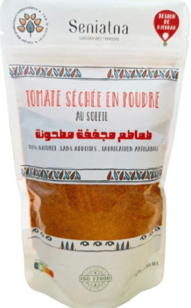 Tomate séchée en poudre artisanale – 100 % naturelle et sans additifs | Seniatna